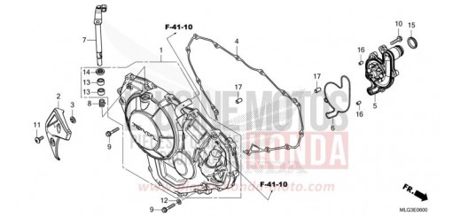 KURBELGEHAEUSEABDECKUNG (CRF1100A/A2/A4/AL/AL2/AL4) CRF1100A2N de 2022